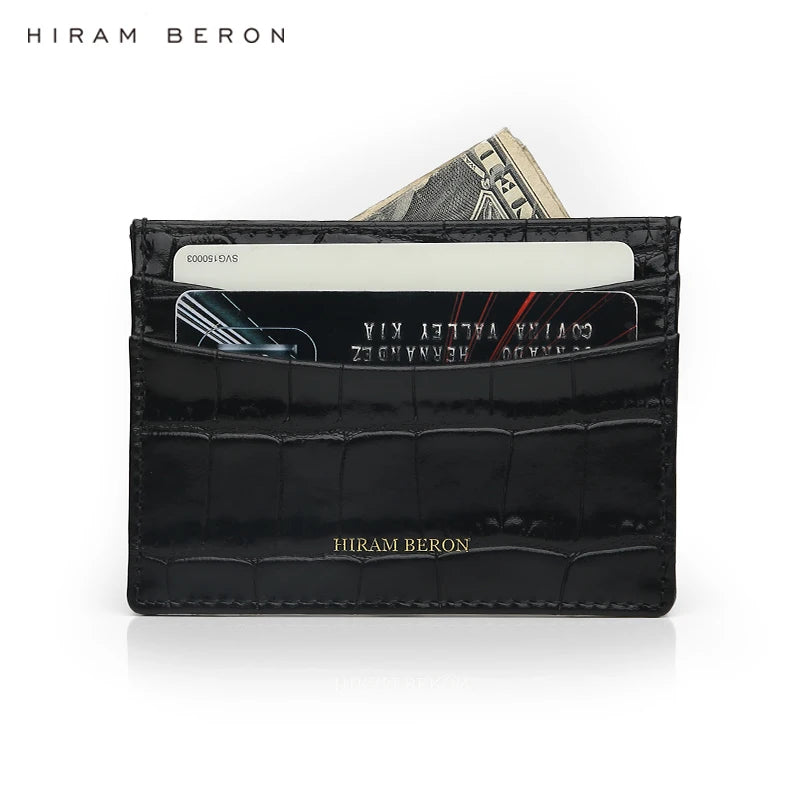 Custom crocodile card holder