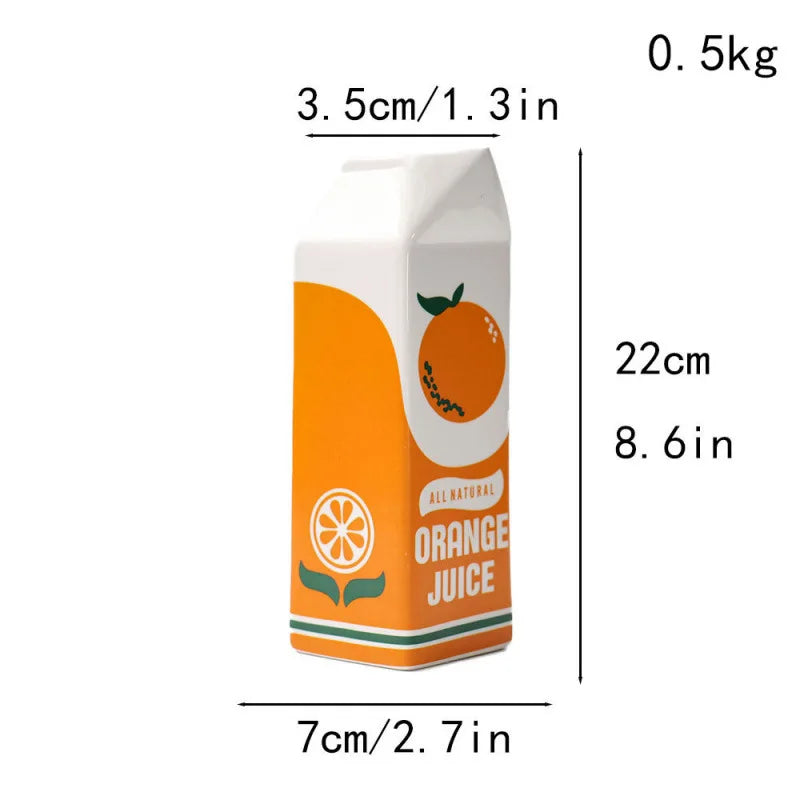 Orange Juice ceramic vase