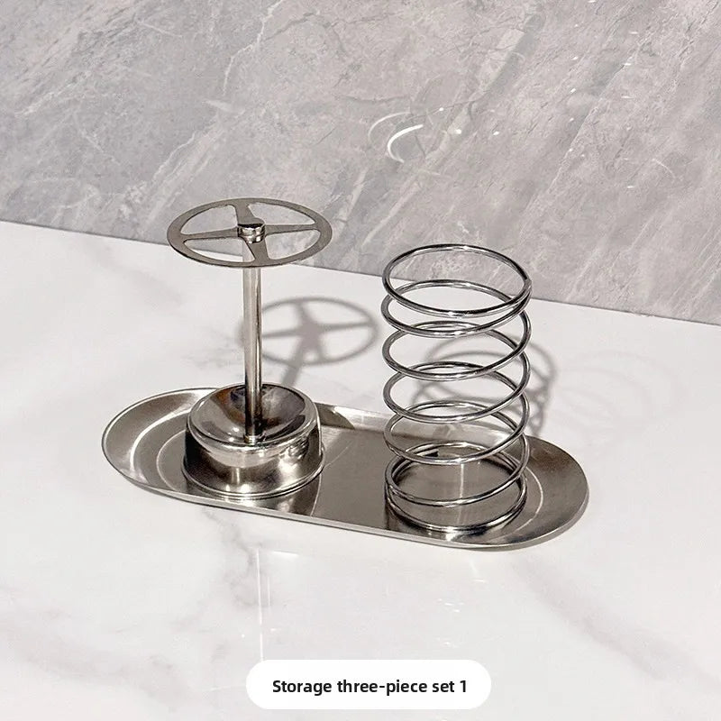 Stainless Steel Toothbrush Toothpaste Holder
