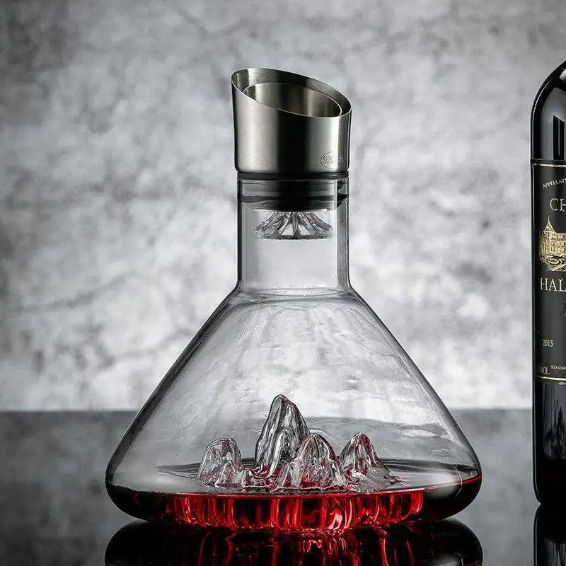 1500ML Iceberg Wine Decanter Handmade