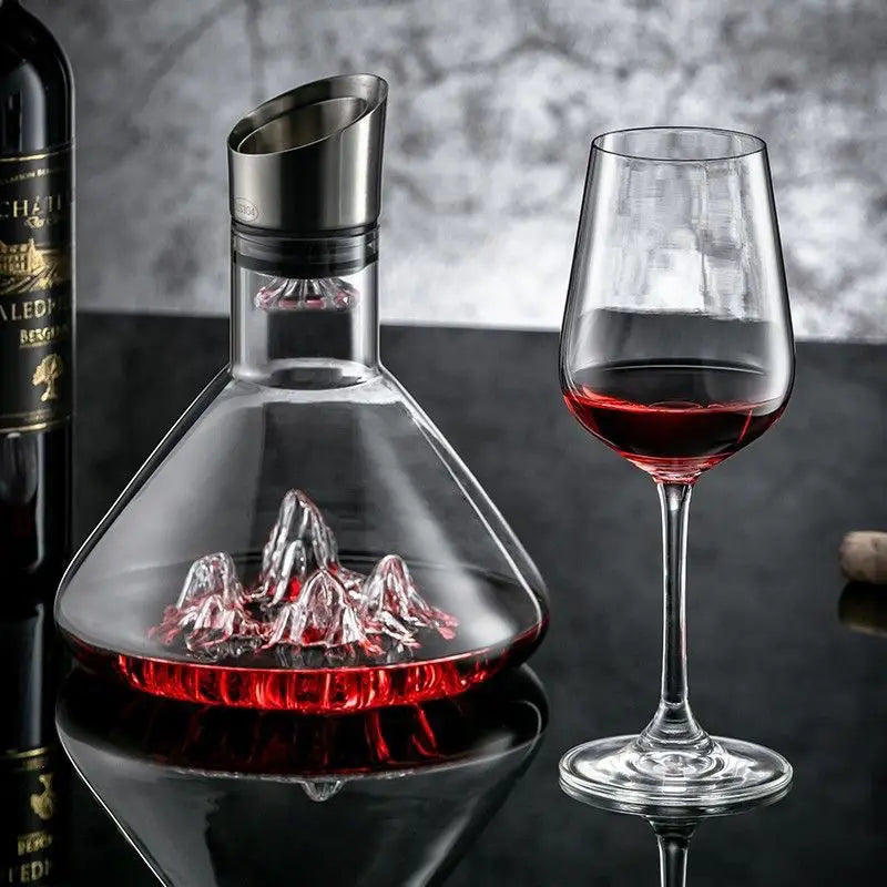 1500ML Iceberg Wine Decanter Handmade