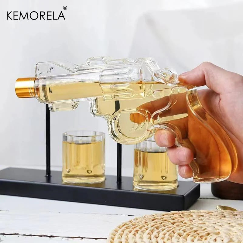 Revolver whisky decanter