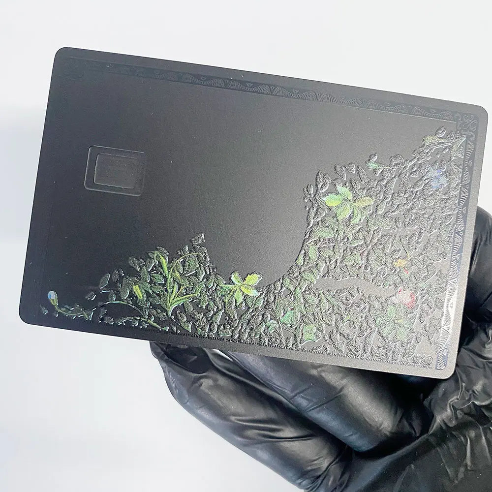 Custom engraved card.