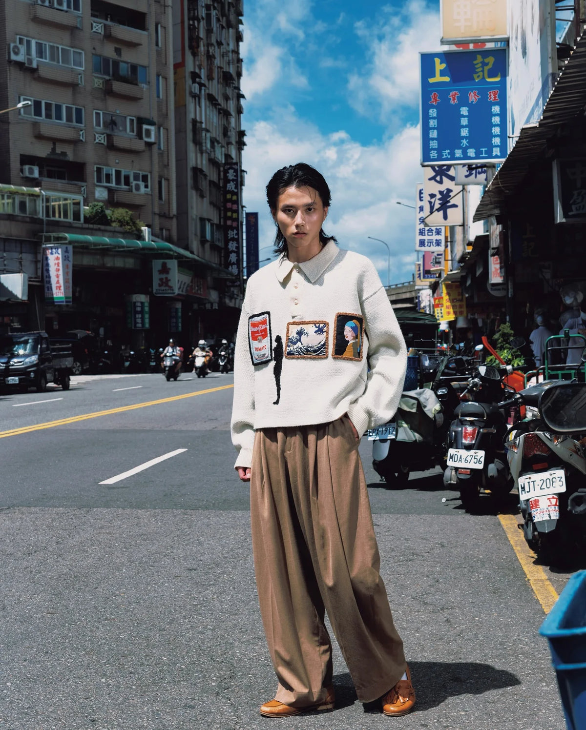 Knitted long sleeve