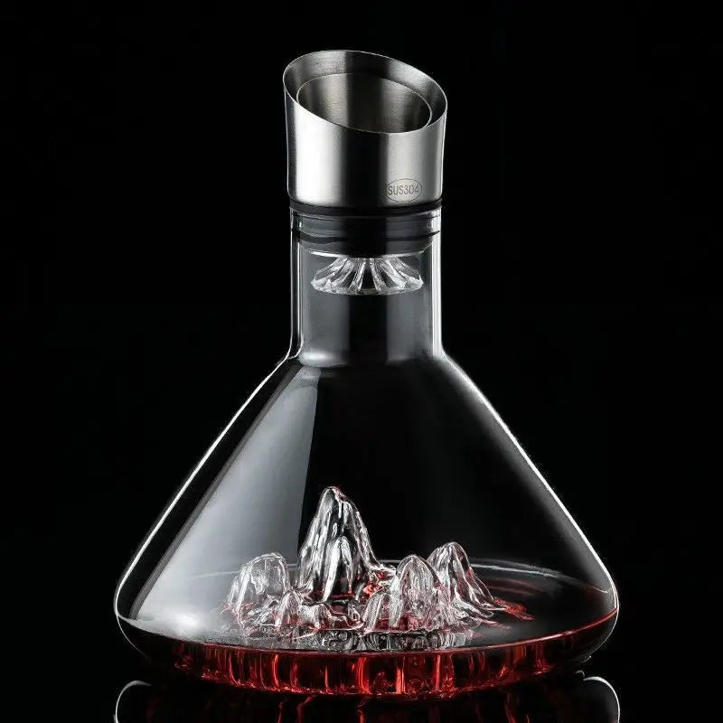 1500ML Iceberg Wine Decanter Handmade