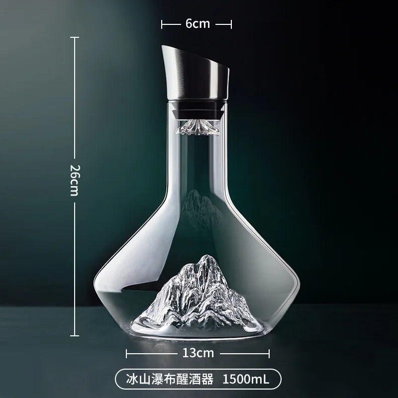 1500ML Iceberg Wine Decanter Handmade