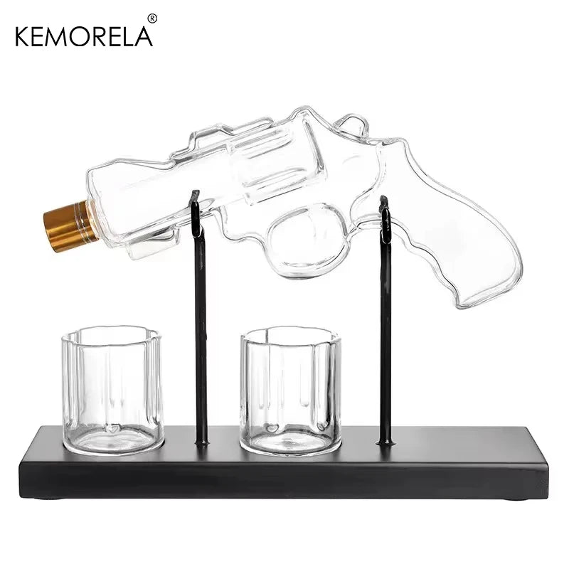 Revolver whisky decanter