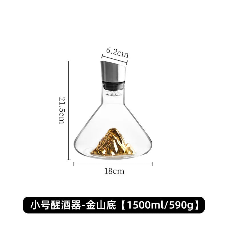 1500ML Iceberg Wine Decanter Handmade