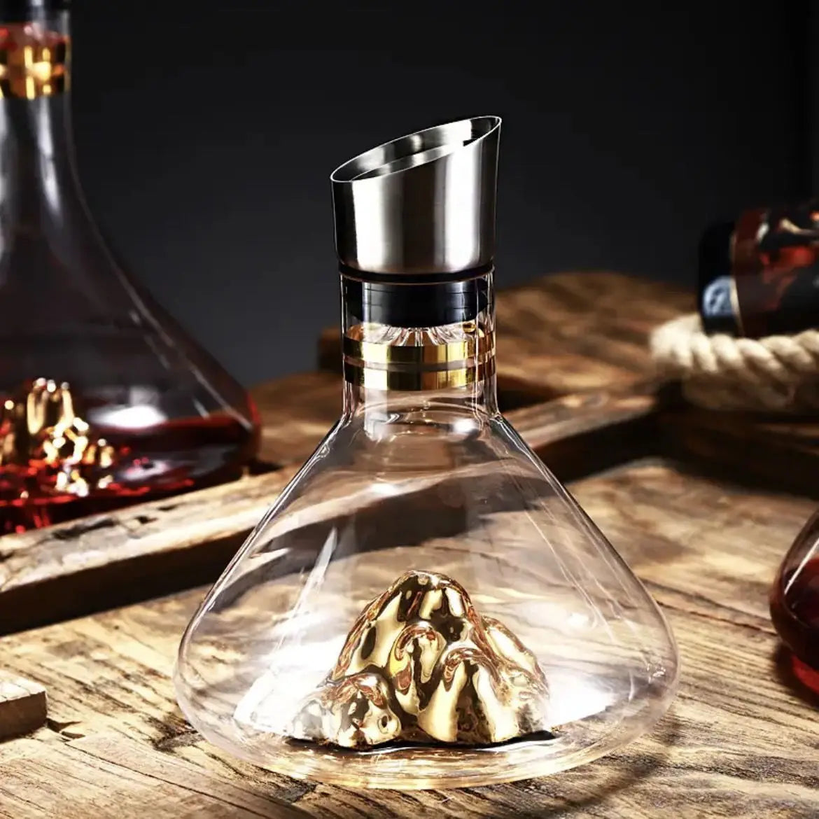 1500ML Iceberg Wine Decanter Handmade