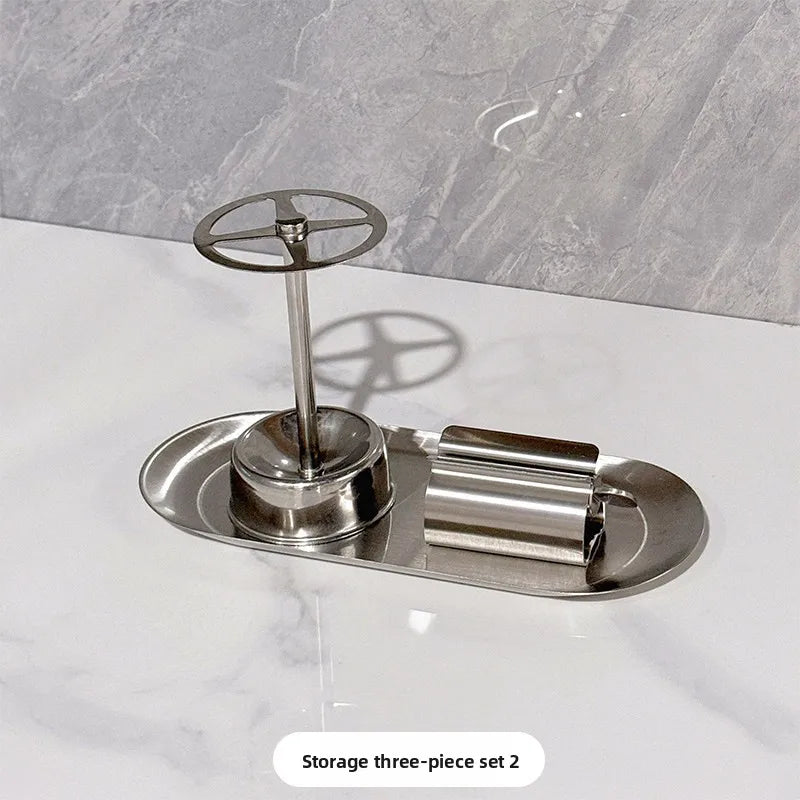 Stainless Steel Toothbrush Toothpaste Holder